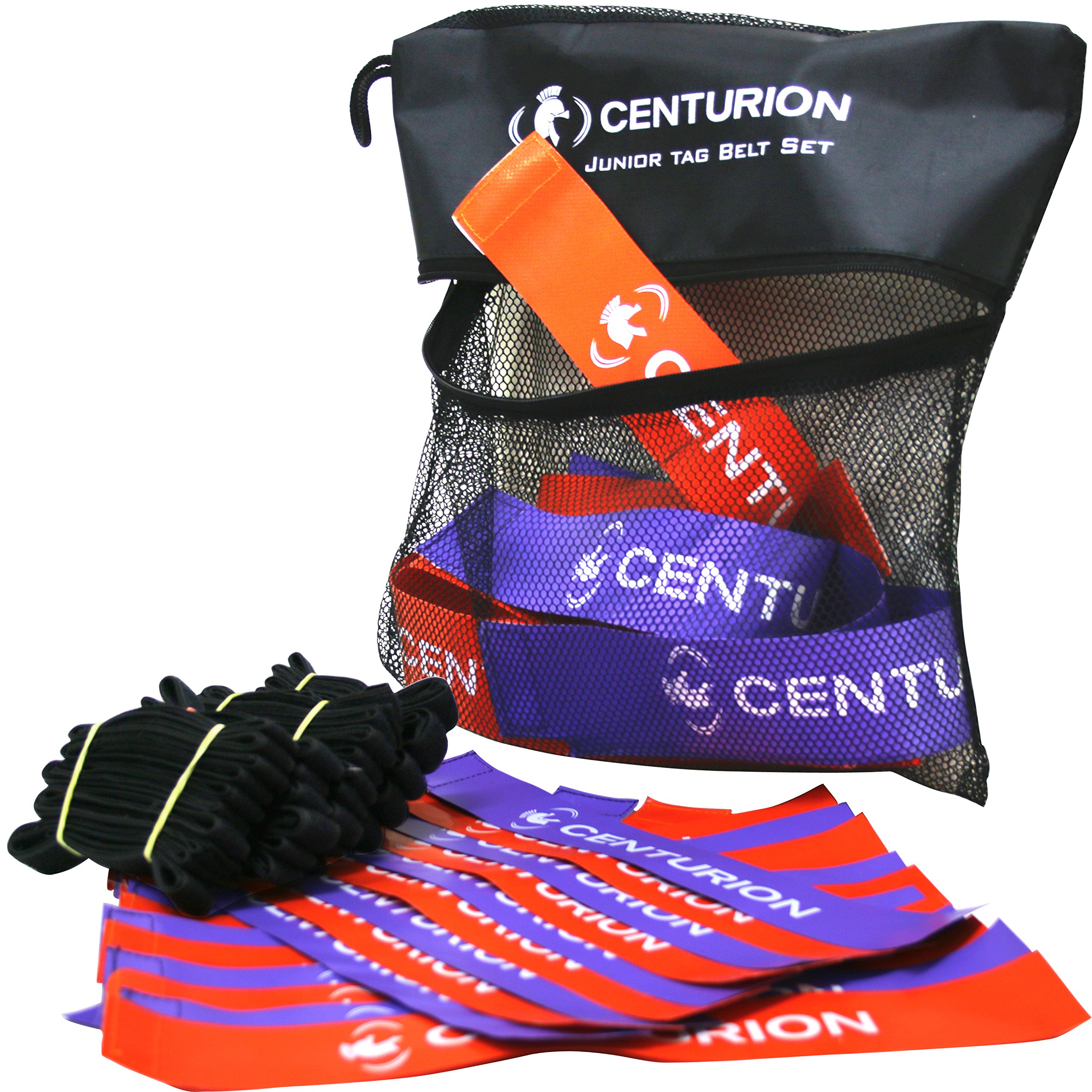 CENTURION JUNIOR TAG RUGBY SET, Black/Purple/Orange, One Size