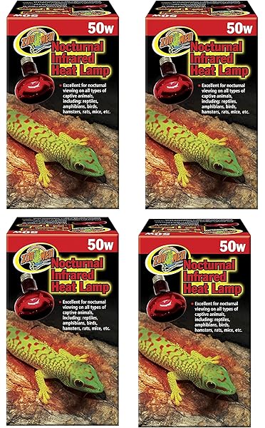 zoo med nocturnal infrared heat lamp 50w