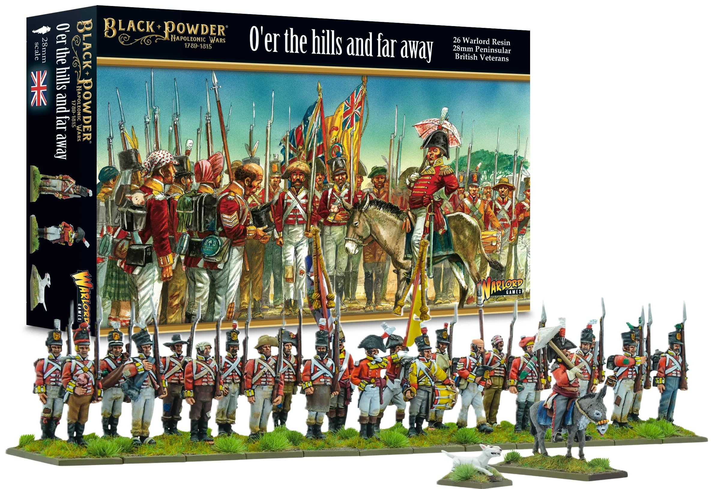 Warlord Games O'er The Hills and Far Away (British Peninsular Veterans) - 28mm Scale Miniatures for Black Powder Highly Detailed Napoleonic Era for Table-top Wargaming