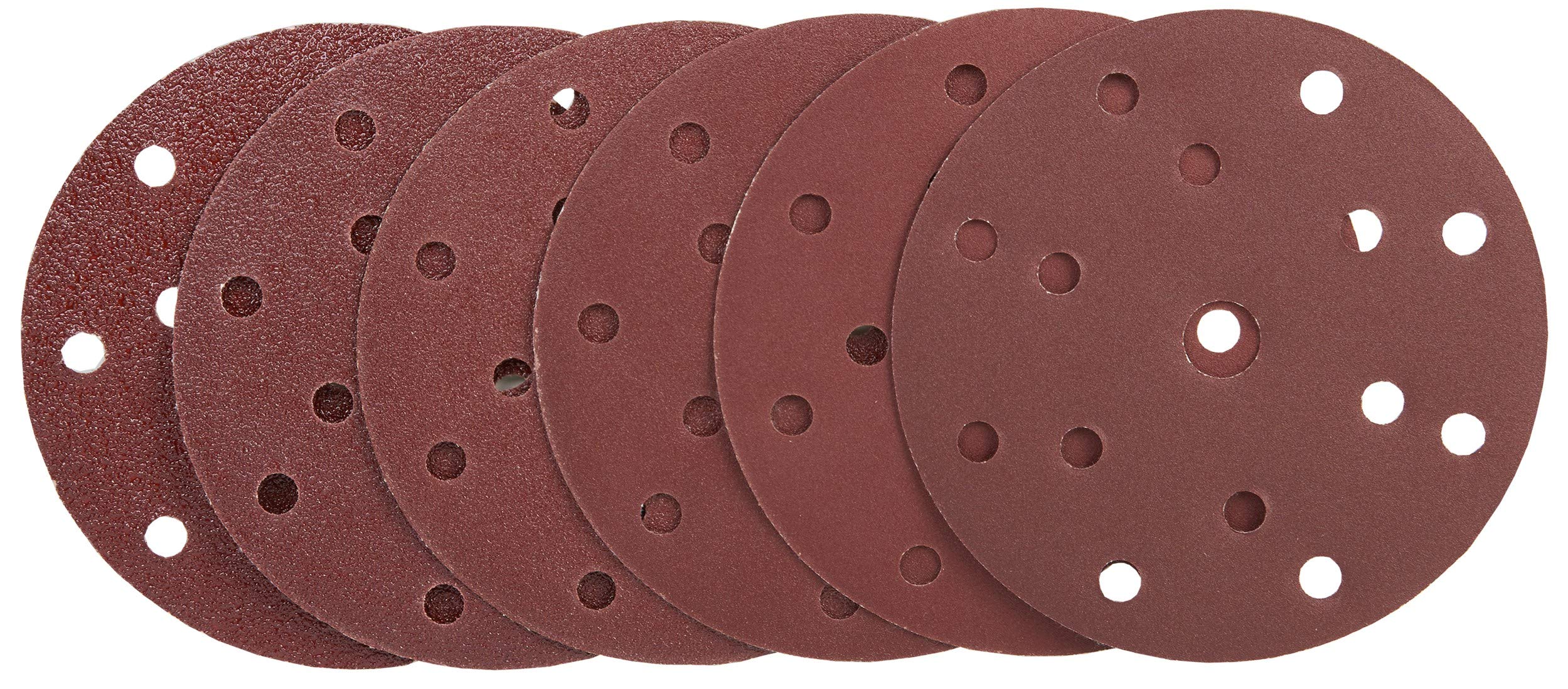 Wabrasive 6inch 150mm Sanding Disc 60pcs Mixed Grits Set 10x 40/60/80/120/180/240 for Random Orbital Sander