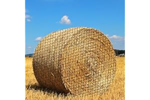 LeadGoods Large Round Bale Hay Net for Horses, Durable Nylon Knotless Slow Feeder Hay Nets for Horses and Goats (6 * 6 * 6 ft)