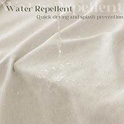 Oatmeal Linen 36x72 Shower Curtain for Shower Stall