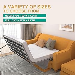 Dyonery 4.5 Inch Memory Foam Sofa Bed Mattress