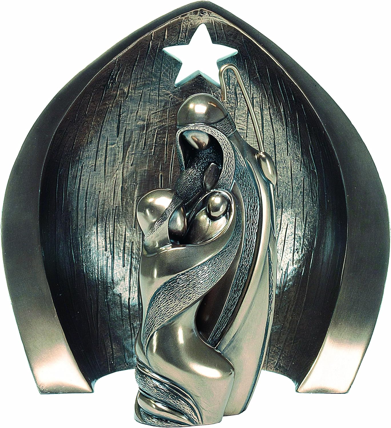 Genesis Family Crib Nativity Bronze Ornament Amazon.co.uk Kitchen & Home