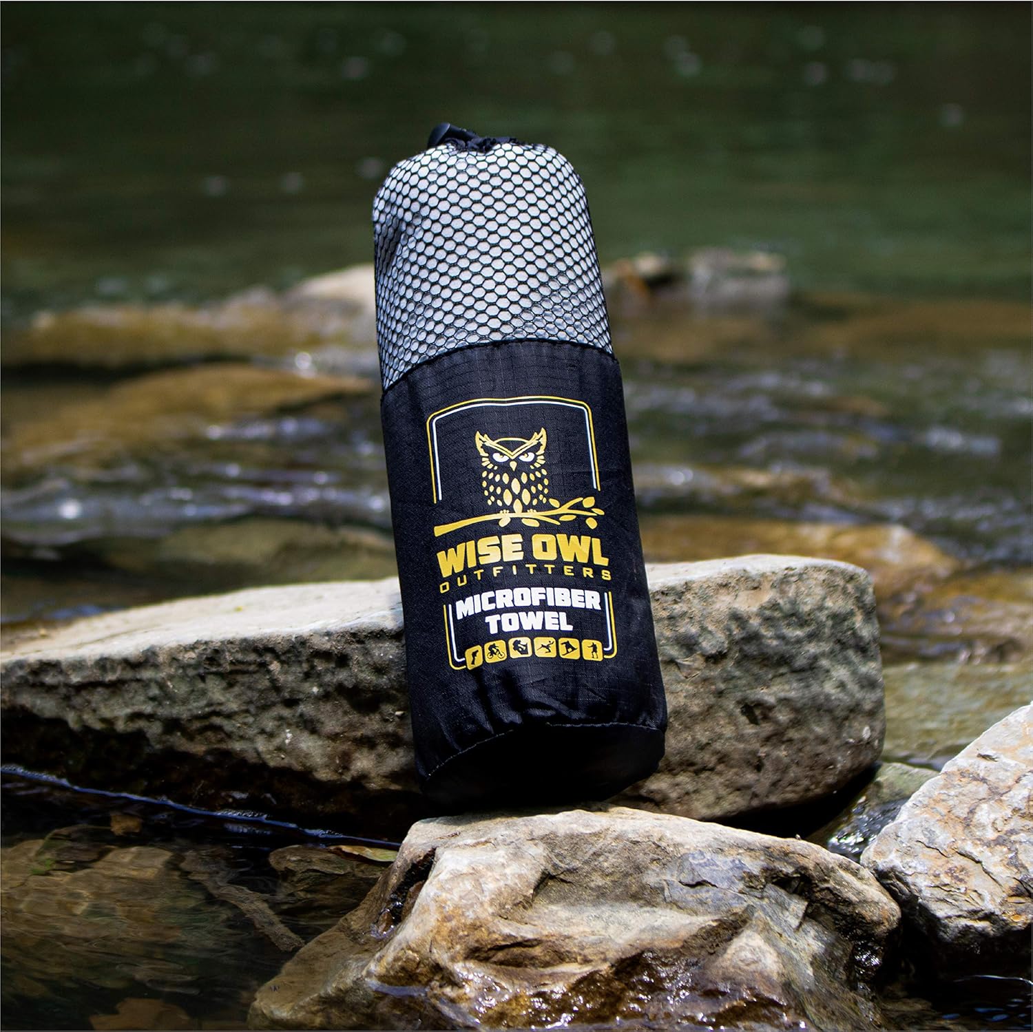 Wise Owl Outfitters Camping Travel Towel - Ultra Soft Compact Quick Dry Microfiber Fast Drying Fitness Beach Hiking Yoga Travel Sports Backpacking : Sports & Outdoors