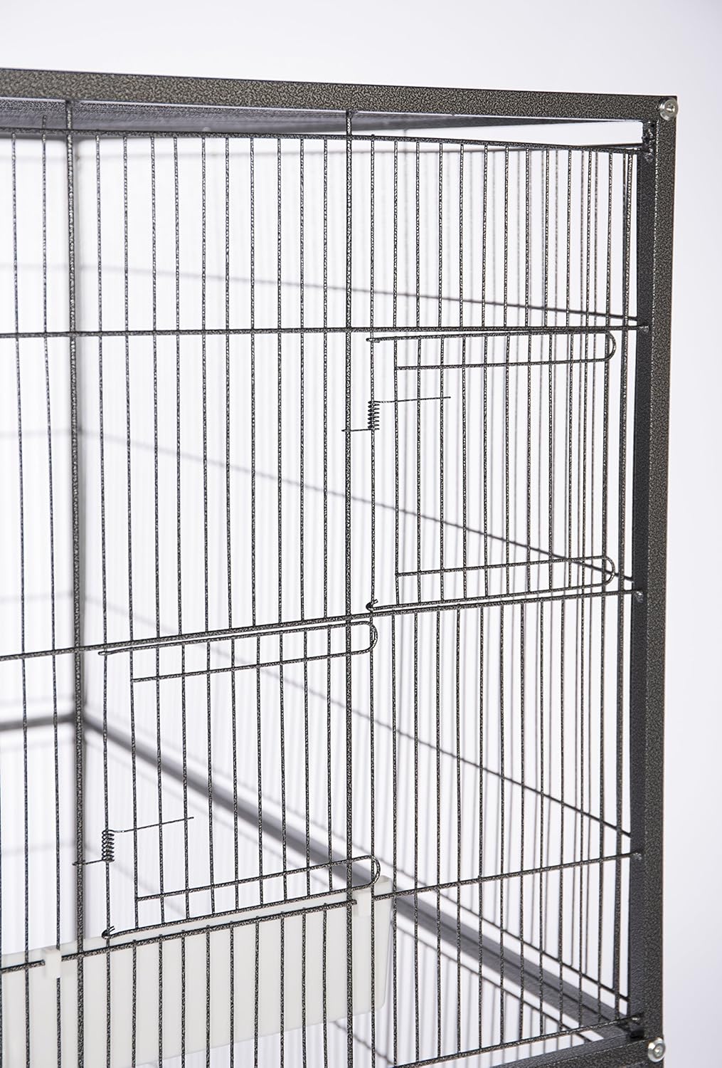Prevue Pet Products Wrought Iron Flight Cage with Stand F040 Black Bird Cage, 31-Inch by 20-1/2-Inch by 53-Inch : Birdcages : Pet Supplies