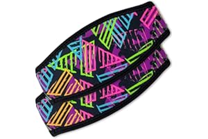 Flow Scuba Gear Diving Mask Slap Straps - Neoprene Cover for Dive and Snorkel Masks…
