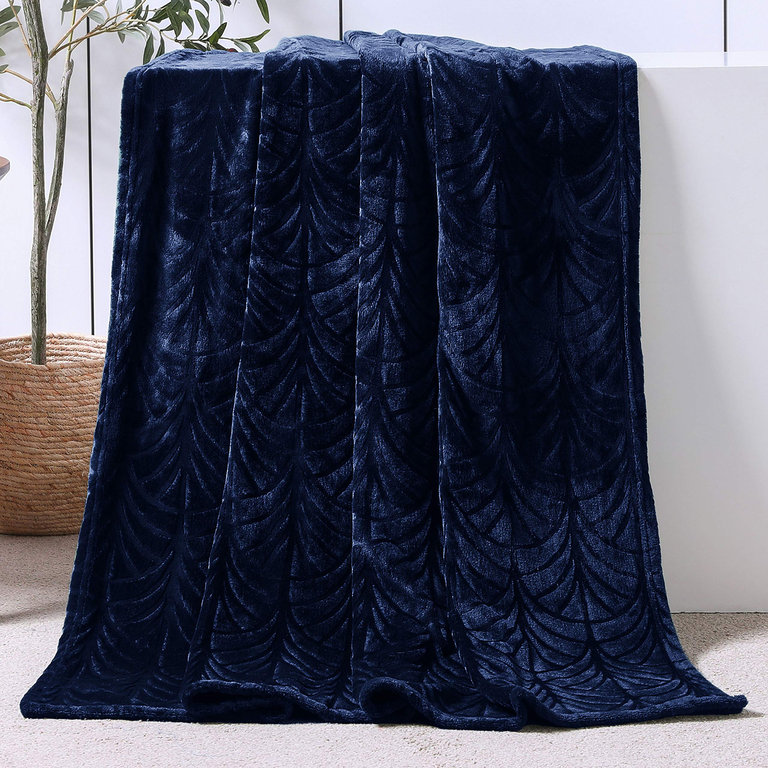 Whale Flotilla Flannel Fleece Throw Blanket for