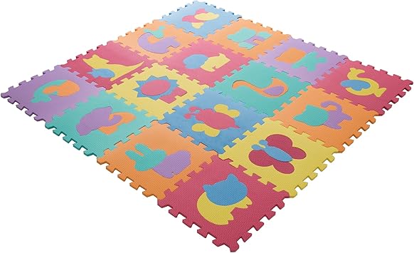 Hey! Play! Foam Floor Animal Puzzle Learning Mat Puzzle