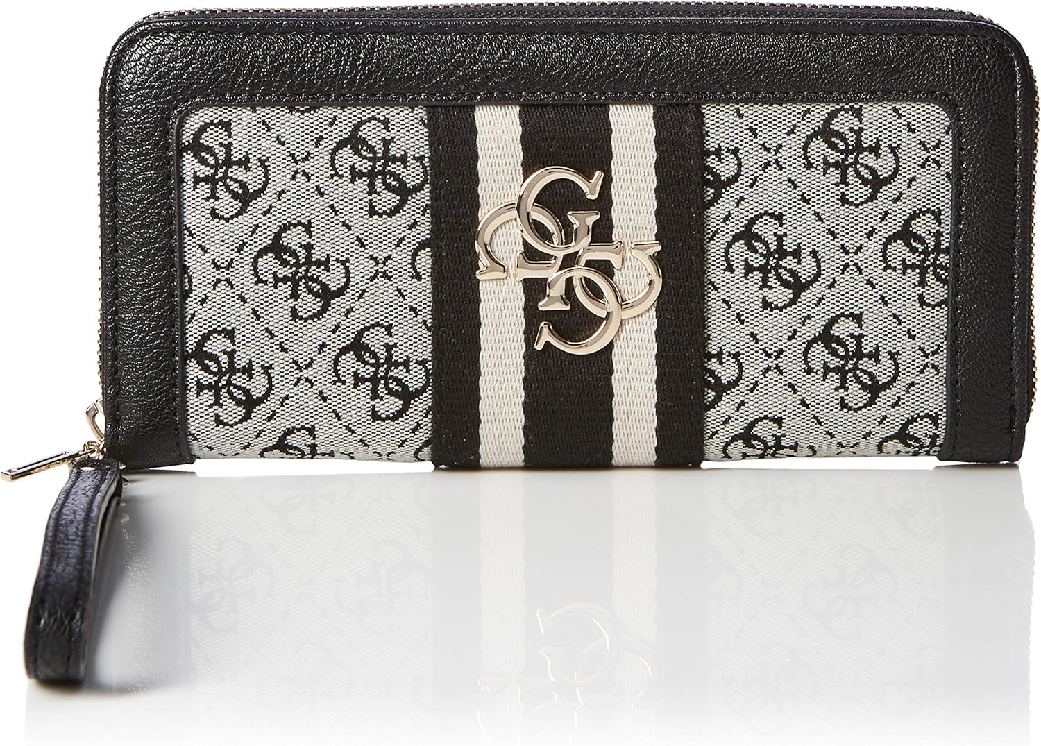 GUESS Vintage Large Zip Around Wallet, Black Shoes