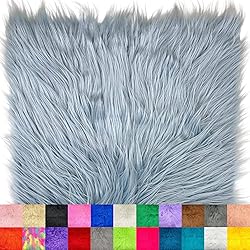Ice Fabrics Faux Fur Fabric Squares - 20x20 Inches