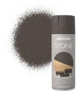 Rust-Oleum 400ml Stone Spray Paint Mineral Brown Faux Stone Finish Interior view 1
