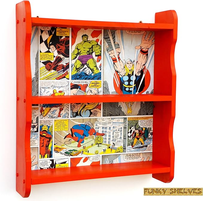 Marvel Avengers Wooden Shelves Bookcase Book Shelf Shelving Unit Hulk
