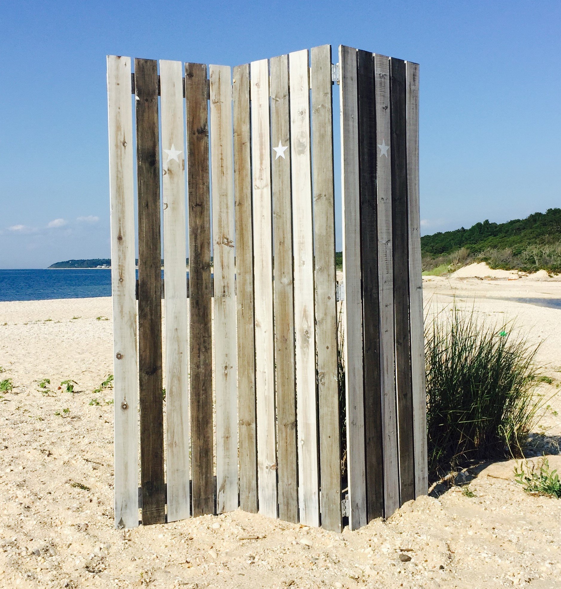 Whole House Worlds The Cape Cod Star Picket Fence Room Divider, 3