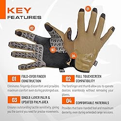 PIG Delta Utility Tactical Gloves, Touchscreen
