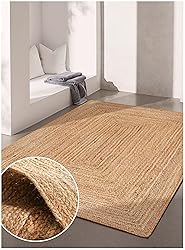 Hand Woven Farmhouse Jute Area Rug 6x9 Ft Round