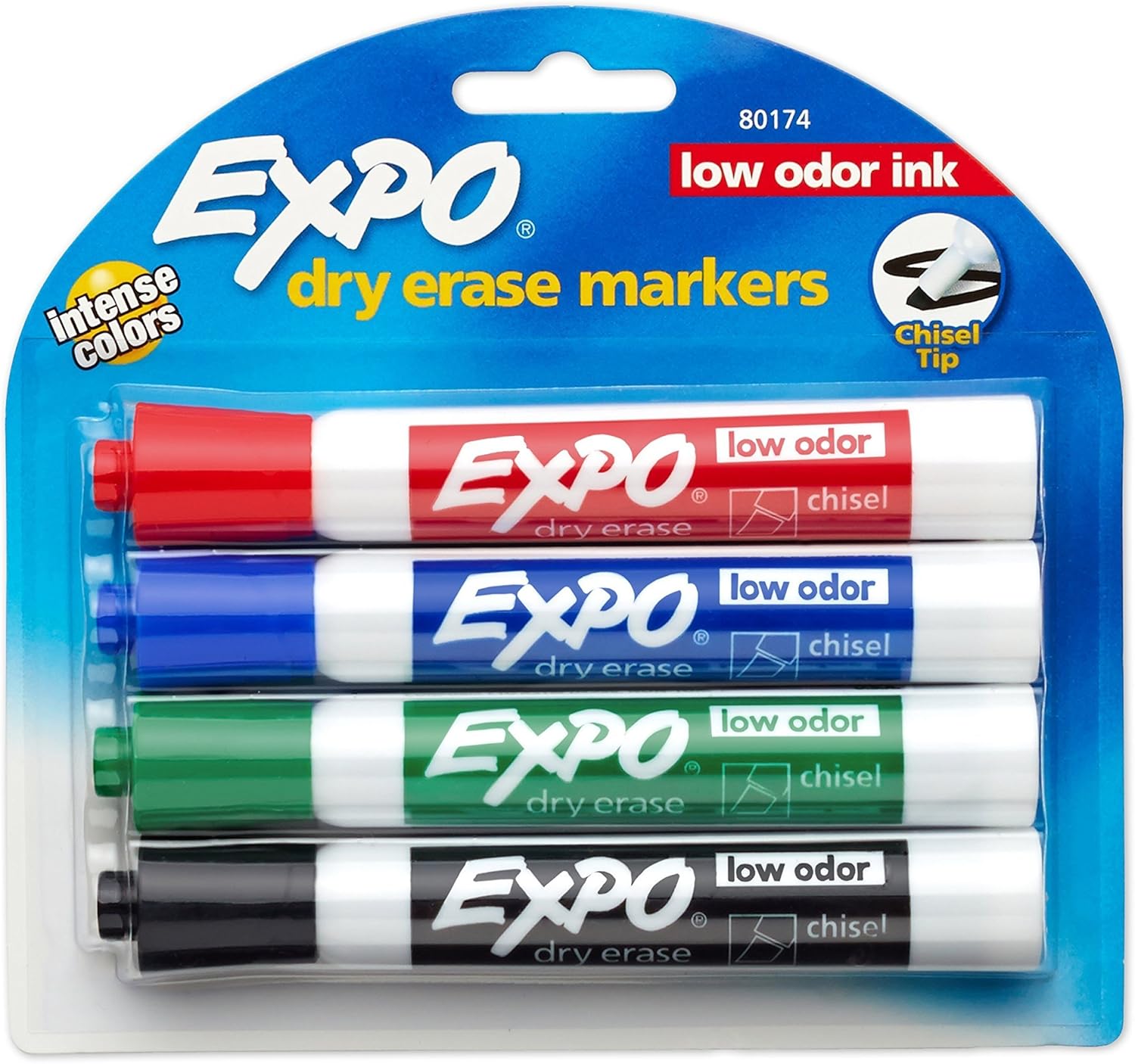 Expo Low Odor Chisel Point Dry Erase Marker Pack : Office Products