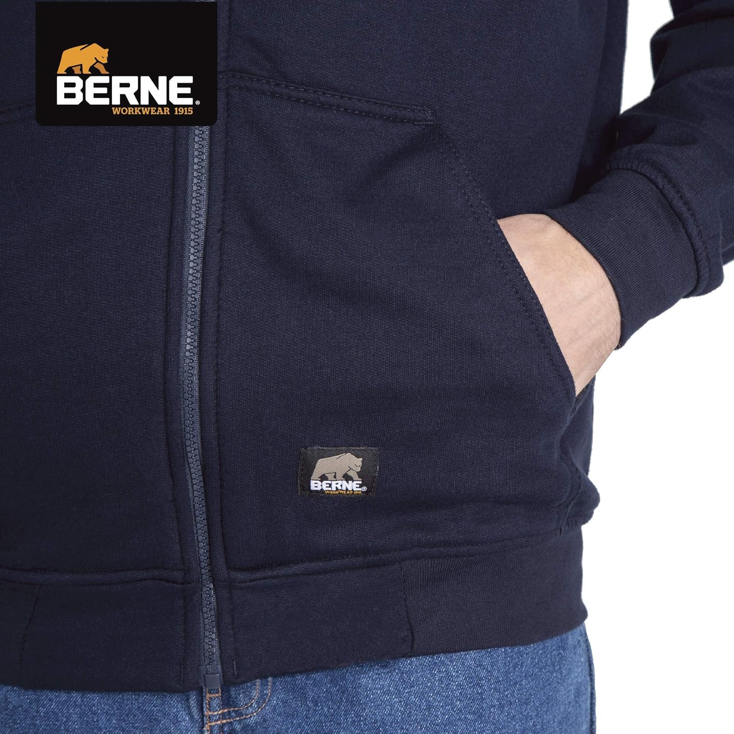 Berne Thermal Lined Hooded Sweatshirt at  Men’s Clothing store