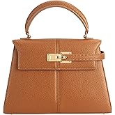 Women's Top-handle Handbags– Vegan Leather Vintage Top Handle Design with Adjustable Strap, Fashion Commuter Crossbody Bag