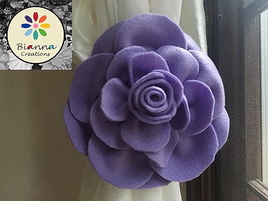 Amazon Com Bianna Creations Rose Flower Curtain Tieback Handmade