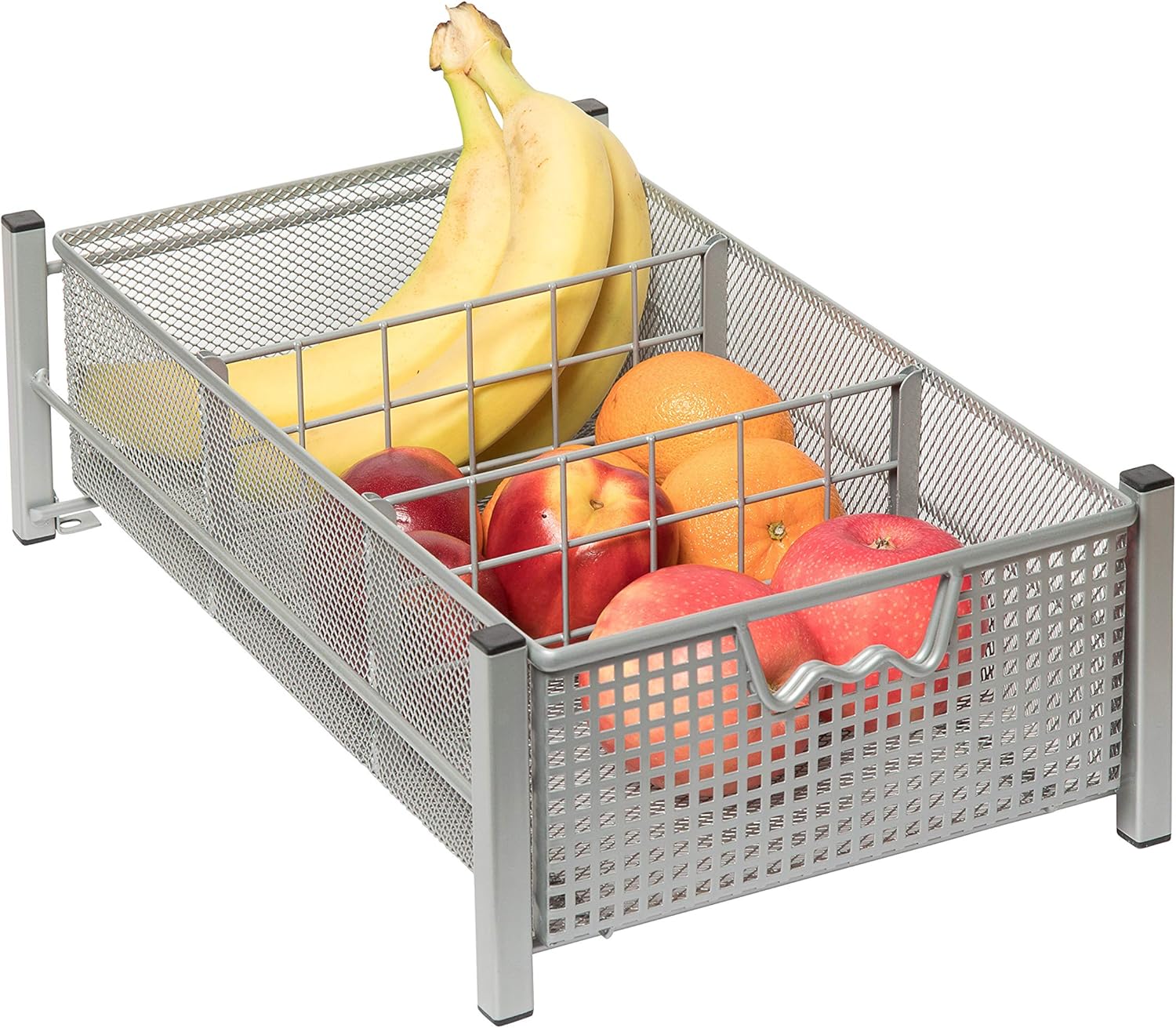 Contenitore Sottolavello A 2 Livelli 40x22x30.5 Cm - Mensola Portaspezie Con Cassetti E Ganci - Organizer In Plastica ABS