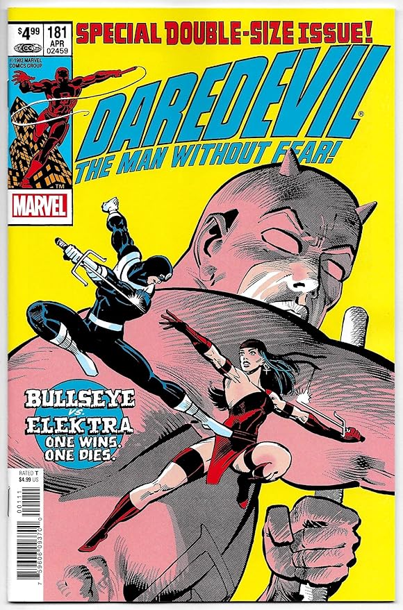 Daredevil 181 Facsimile Edition Reprints Death Of Elektra Marvel 2019 Nm Entertainment Collectibles Amazon Com