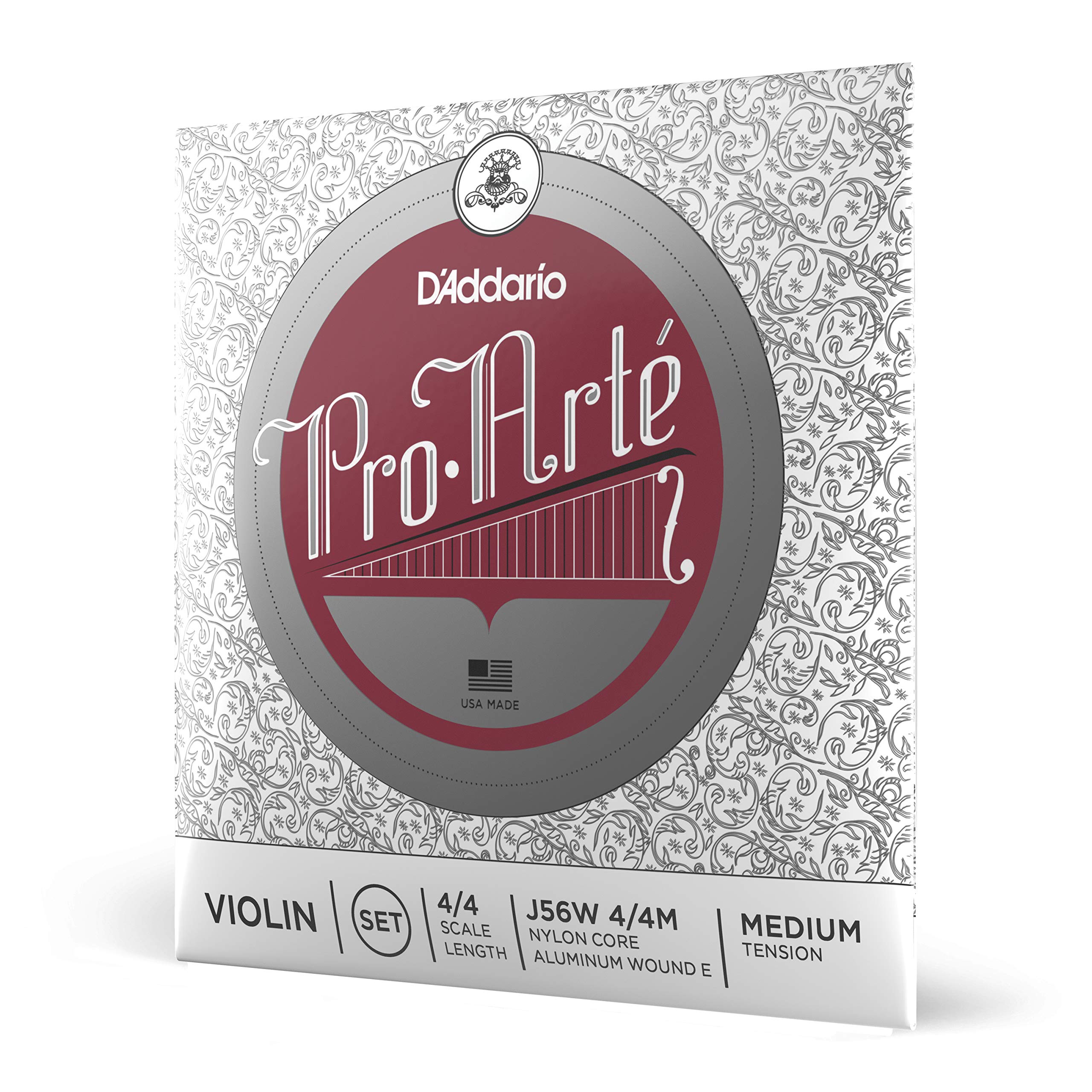 D'Addario Pro-Arte Wound E 4/4 Scale Medium Tension Violin String Set — image 1