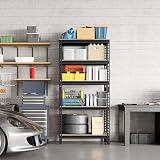 Yaheetech 2x Heavy Duty Black 5 Tier Garage Shelves 150x70x30 cm view 8
