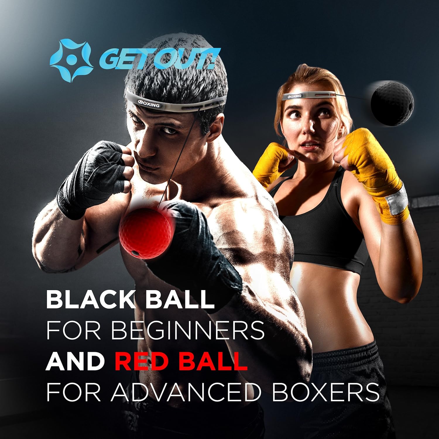 boxing training ball on string