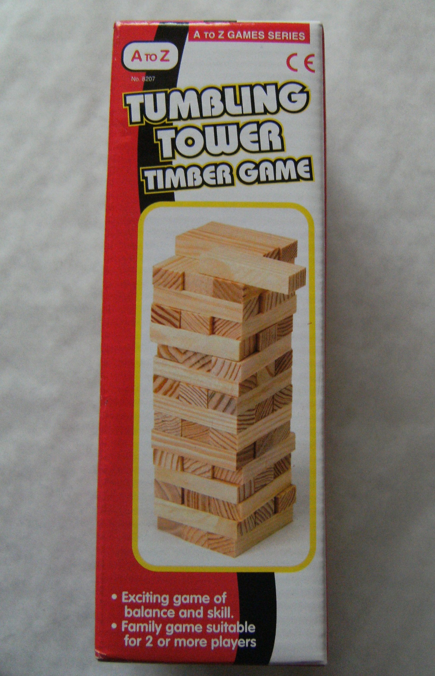 Wooden Tumbling Tower Game [Toy]