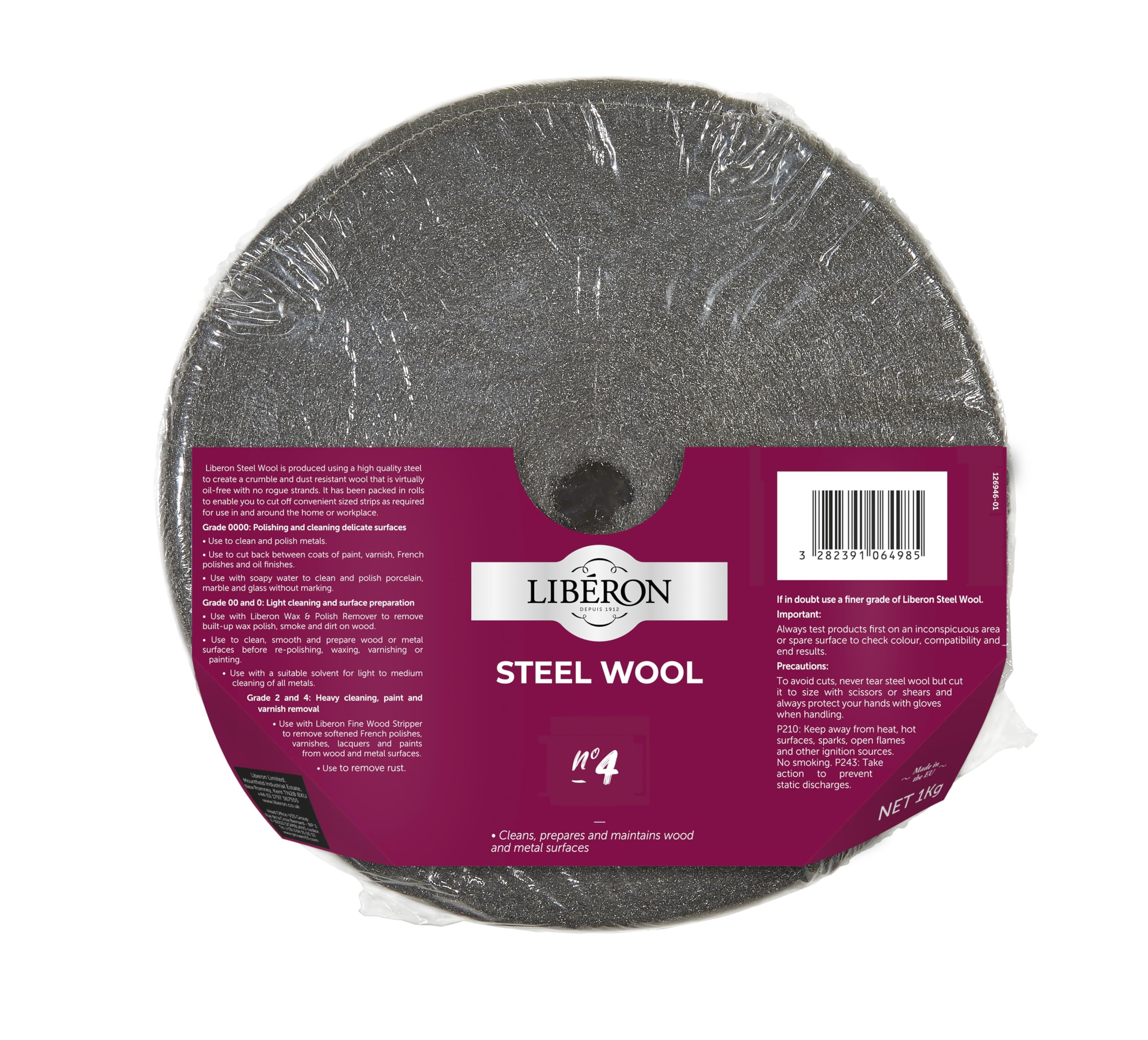 Libéron Steel Wool Grade 4 (Coarse) 1kg