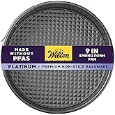 Wilton Platinum Non-Stick 9 Inch Springform Cheesecake Pan, Stainless Steel Bakeware, Made Without PFAS, Packaging May Vary