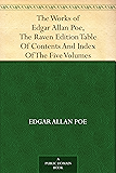 The Works of Edgar Allan Poe, The Raven Edition Table Of Contents And Index Of The Five Volumes