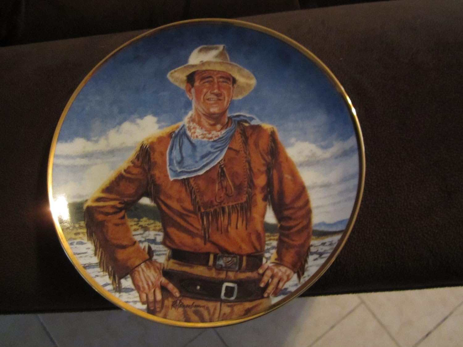 John Wayne "The Duke" Franklin Mint Limited Edition Collector Plate No