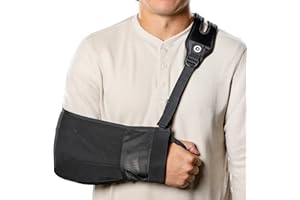 HealJoy Pro Arm Sling with Split-Strap Support – Ergonomic Shoulder & Arm Brace, Lightweight Breathable Mesh, Adjustable Left or Right, Pain-Relief Comfort for Men & Women