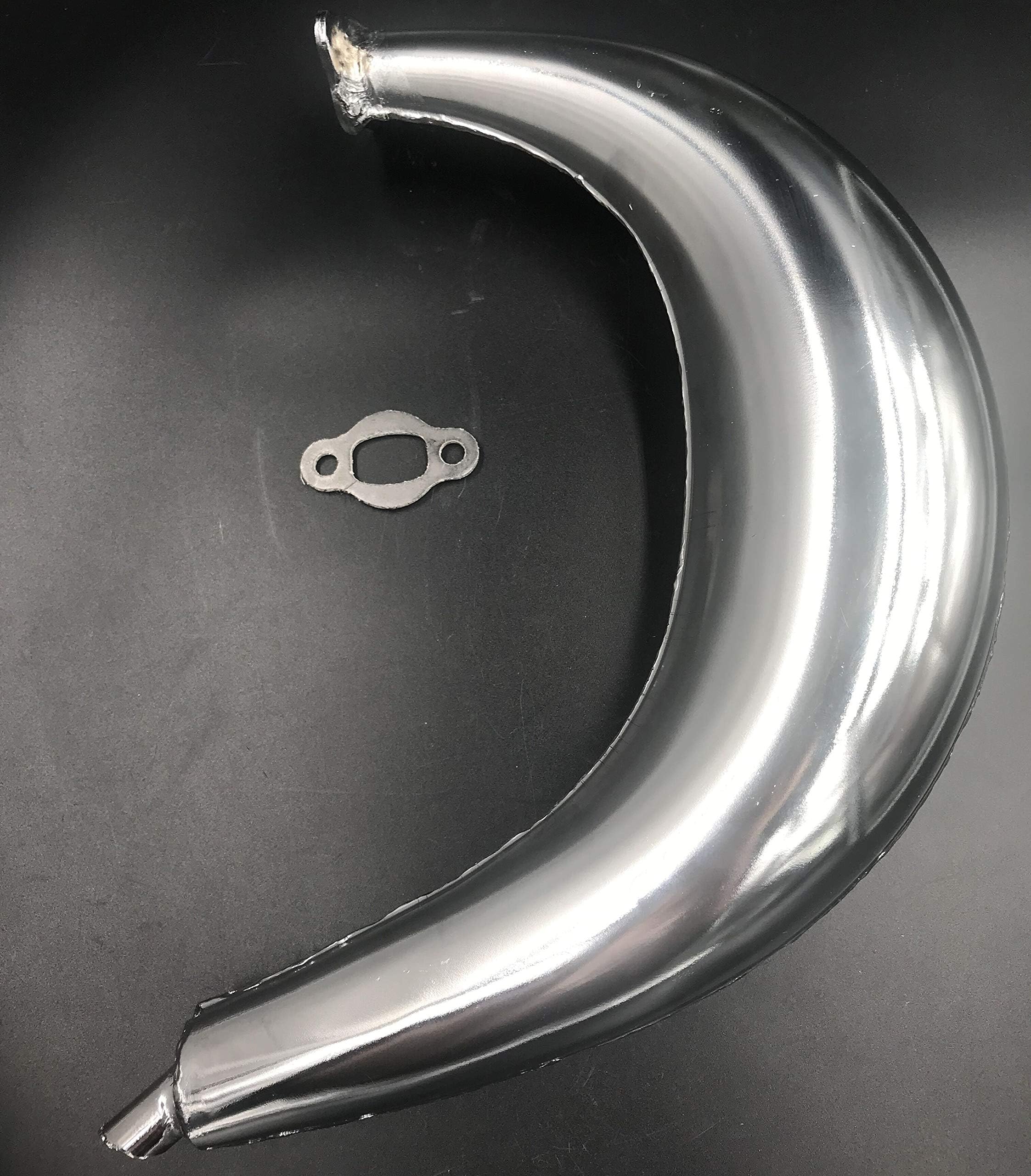 Chromed Banana muffler USA design -66cc/80cc 2 stroke gas motor bike engine kit - Gas Motorized Bicycle