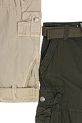 Raw X Boys Cargo Shorts 8-18 | 100% Cotton Belted