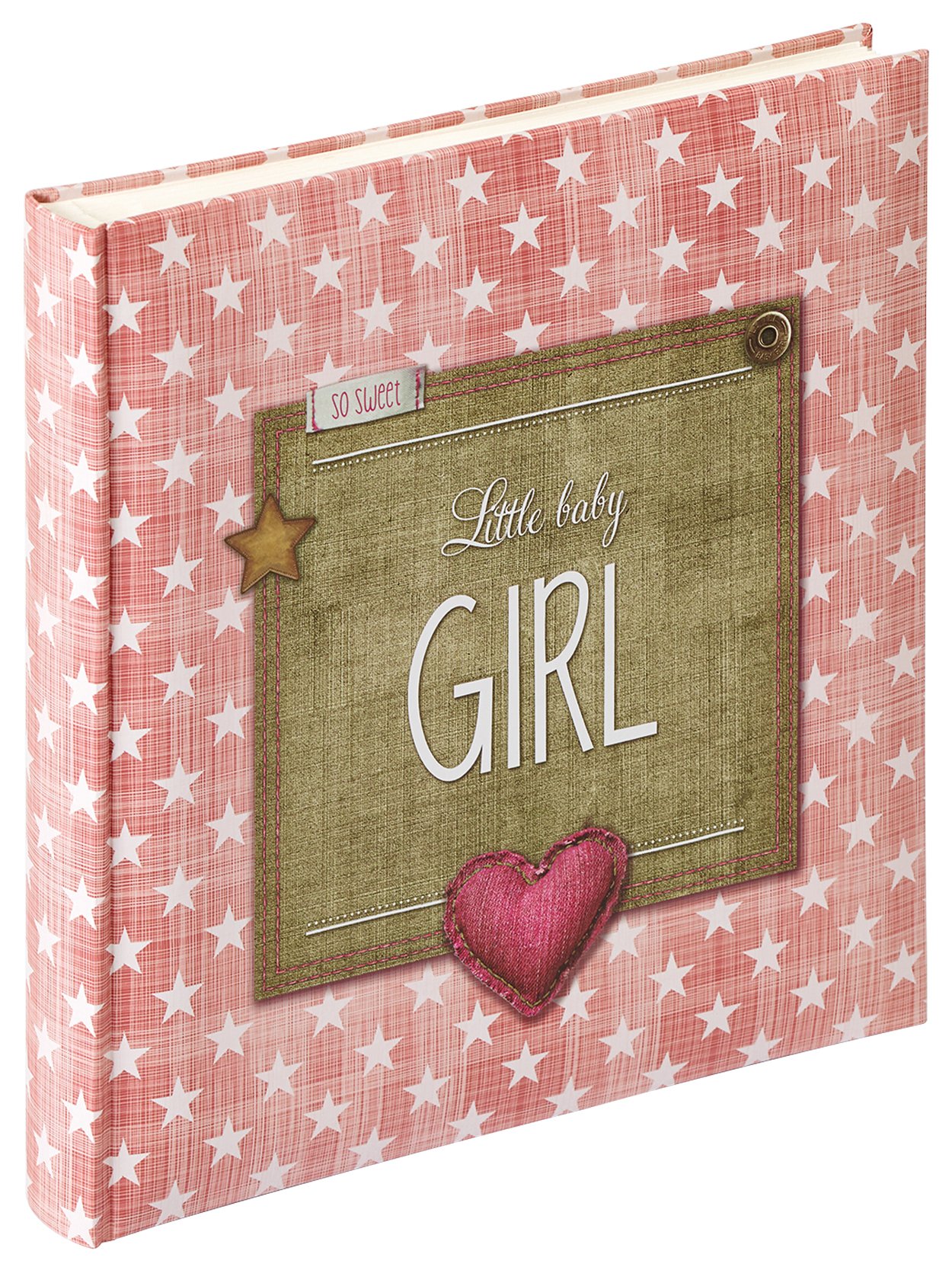 walther Design Photo Album Pink 28 x 30,5 cm Baby Album, Baby Little Baby UK-100-R