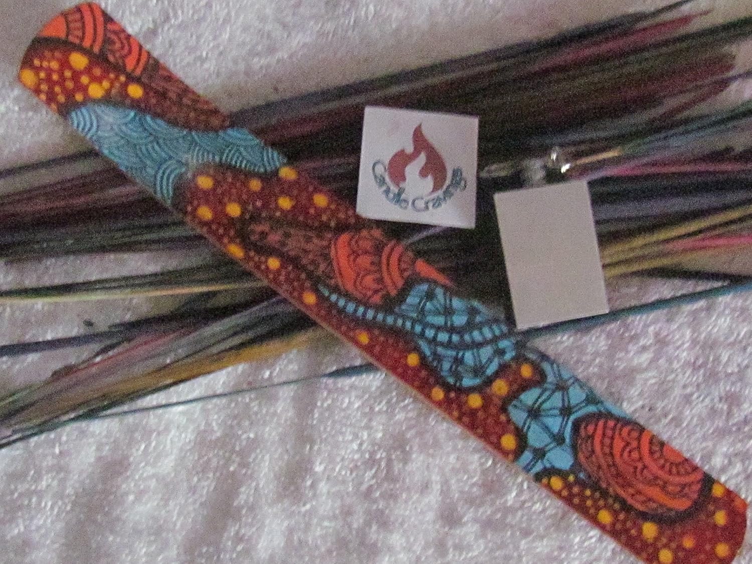 Scented Incense Sticks Set Of 6 With Painted Incense Burner