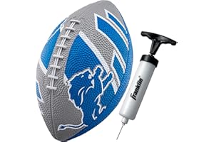 Franklin Sports NFL Team Footballs - Rubber Youth Mini Balls for All Teams - Kids 8.5" Football + Air Pump Sets - Official NFL Licensed