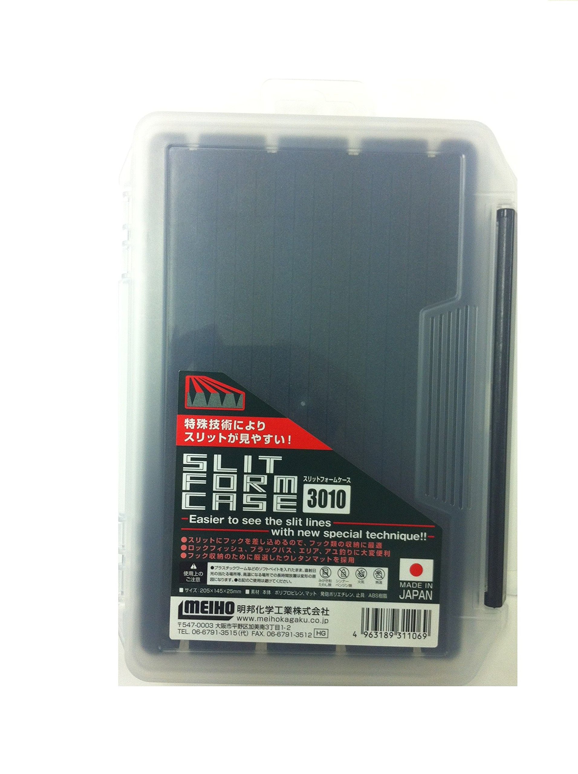 Meiho Tackle Box Slit Form Case 3010NS 205 x 145 x 25 mm Clear (1069)