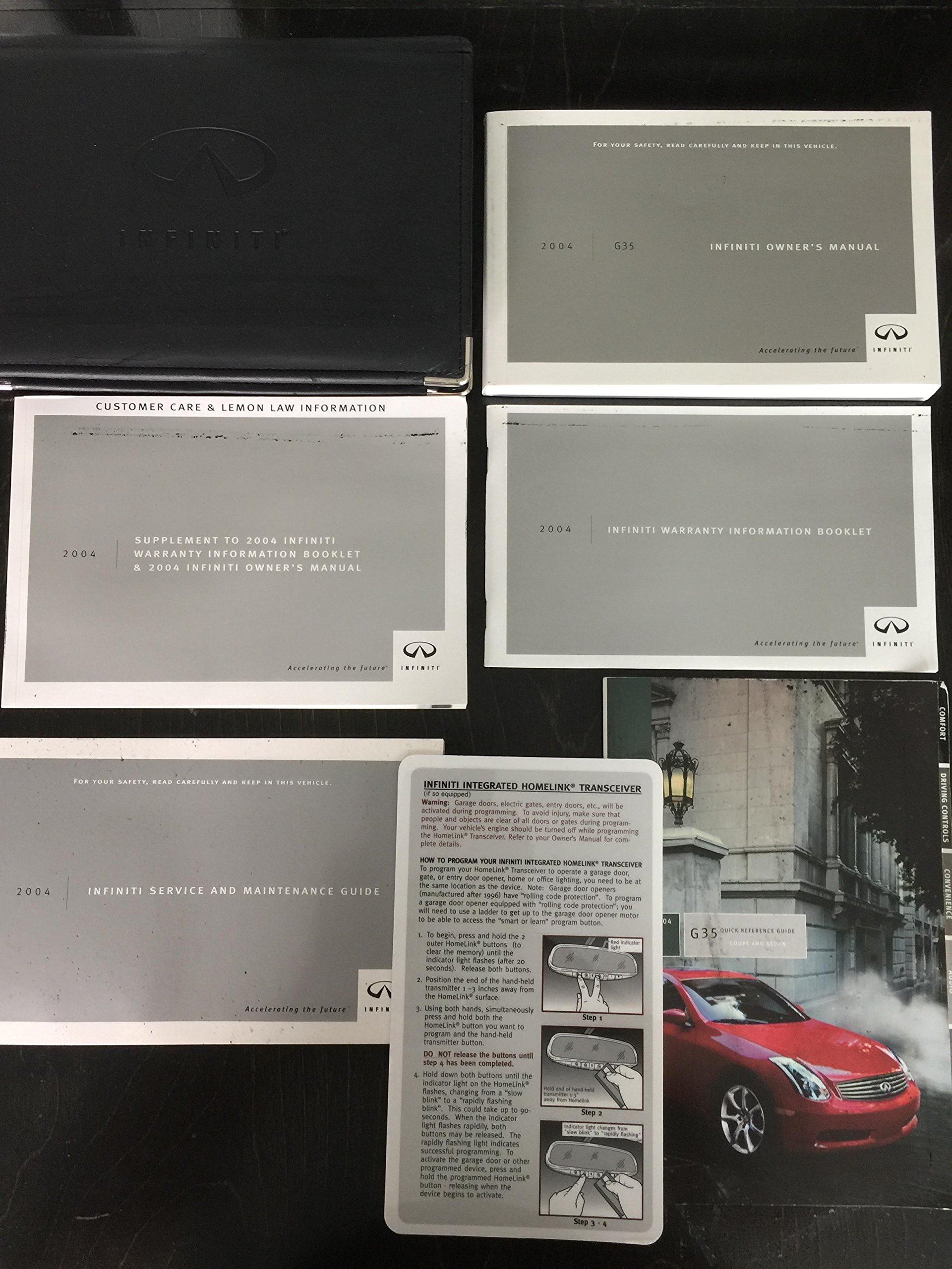 Infiniti g35 coupe owners manual