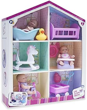 JC Toys Lots to Love Babies Vinyl Doll Playhouse Gift Set