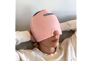 Naplax Migraine Headache Relief Cap, Long-Lasting Cold & Hot Relief (Pink)