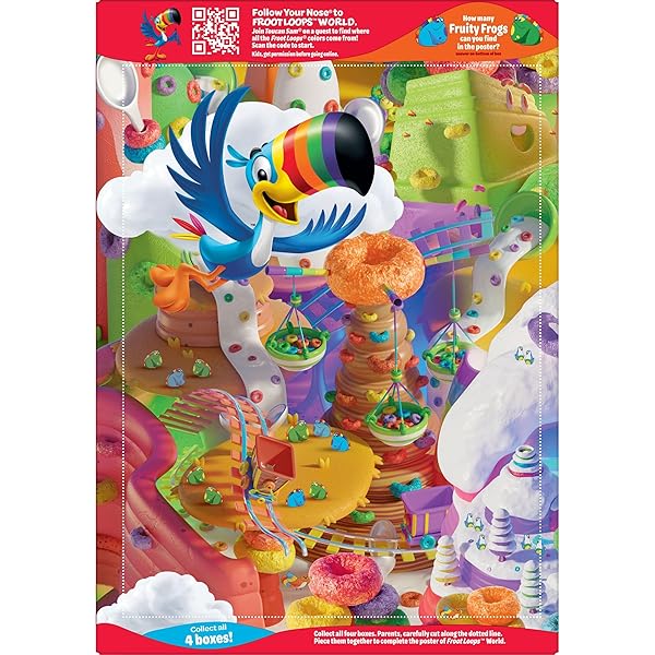 KELLOGG’S FROOT LOOPS BREAKFAST CEREAL, KIDS CEREAL, ORIGINAL, 8.9OZ BOX (1 BOX)