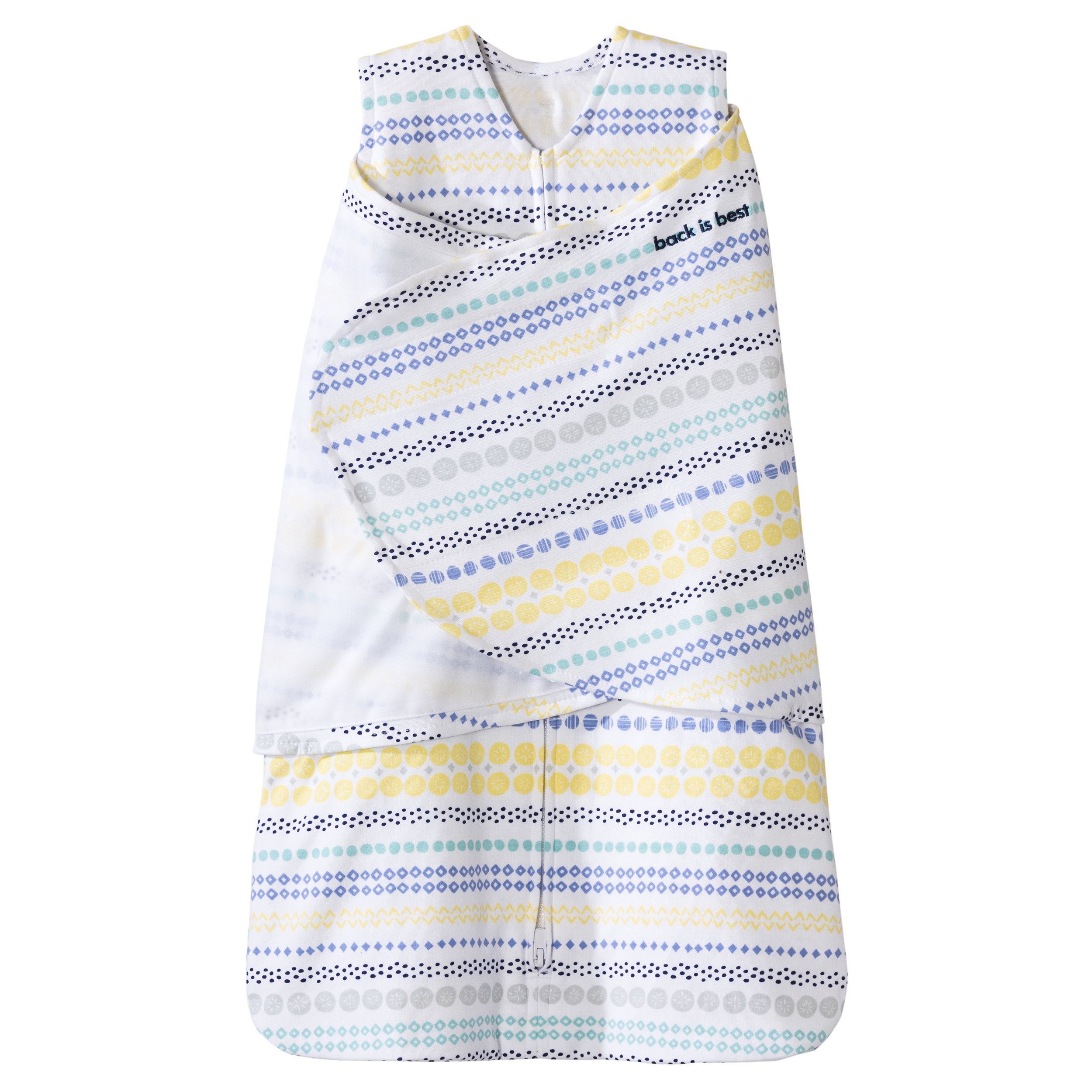 Halo Sleepsack 100 Cotton Swaddle, Feather Aloe, Newborn Baby