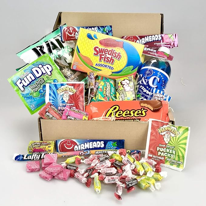 American Sweet & Chocolate Candy Hamper Large Selection Gift Box