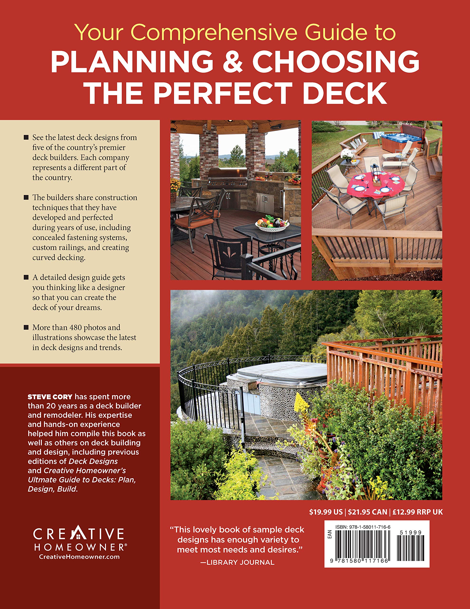 Deck Designs, 4th Edition: Great Design Ideas from Top Deck Designers (Creative Homeowner) Comprehensive Guide with Inspiration & Instructions to Choose & Plan Your Perfect Deck (Home Improvement) Deck Designs, 4th Edition: Great Design Ideas from Top Deck Designers (Creative Homeowner) Comprehensive Guide with Inspiration & Instructions to Choose & Plan Your Perfect Deck (Home Improvement) Paperb