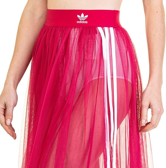 adidas pink mesh skirt