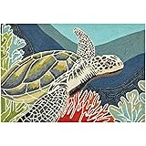 Round tropical area rugs
